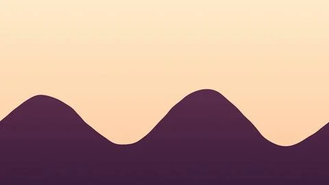 Abstract wavy silhouette gradient background design Stock Illustration