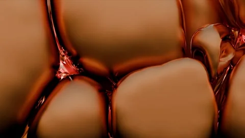 Abstract wavy smooth liquid shape, organic ball, Stock Footage 271285615