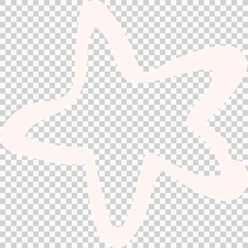 Abstract wavy star graphic is floating over transparent background in vector Illustrazione stock