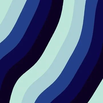 Abstract Wavy Stripe Background with Gradient Blue Shades Stockillustratie