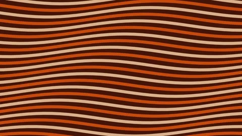 Abstract wavy stripe background seamless retro orange gradient texture Stock Footage 343631698