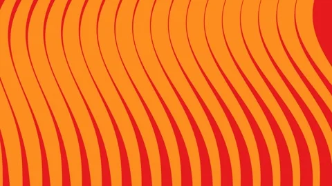 Abstract Wavy Striped Pattern Background in Orange and Red Stock Footage 341960993