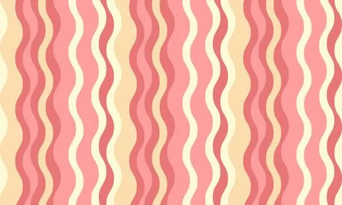 Abstract wavy stripes background in pastel pink and cream.  Perfect for websi Stock Illustration