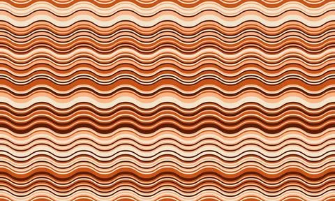 Abstract wavy stripes background in warm earthy tones.  Perfect for website b 스톡 일러스트
