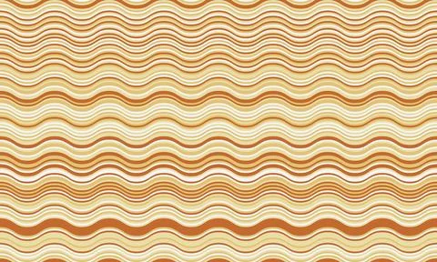 Abstract wavy stripes background in warm earth tones.  Perfect for website de Stock Illustration