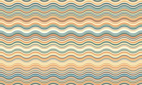 Abstract wavy stripes pattern in calming earth tones.  Perfect for website ba 스톡 일러스트