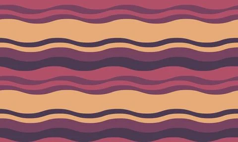Abstract wavy stripes pattern in muted earth tones. Perfect for backgrounds.. Illustrazione stock