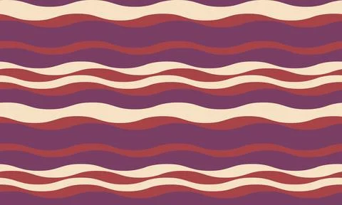 Abstract wavy stripes pattern in muted earthy tones.  Perfect for textile des Illustrazione stock