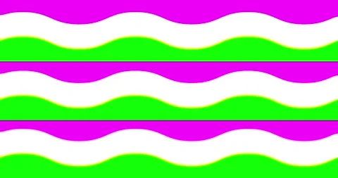 Abstract Wavy Stripes Pattern in Pink and Green Stock Footage 313375334