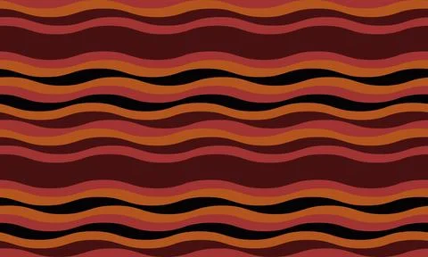 Abstract wavy stripes pattern in warm autumnal tones.  Perfect for fallthemed Stock Illustration