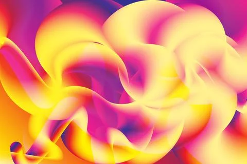 Abstract wavy style with blended overly of colorful gradient vector modern Illustrazione stock