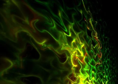 Abstract Wavy Surface     Background - Fractal Art Stock Illustration