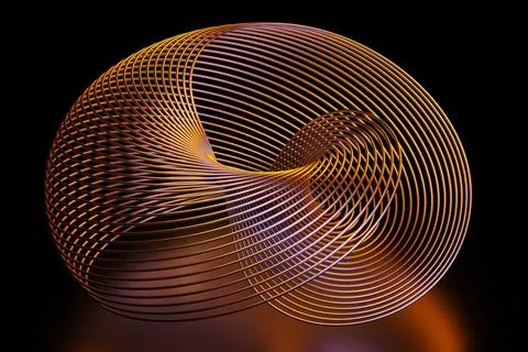 Abstract wavy surface wire shape formed wire Ilustración de archivo