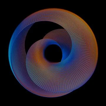 Abstract wavy surface wire shape formed wire Ilustración de archivo