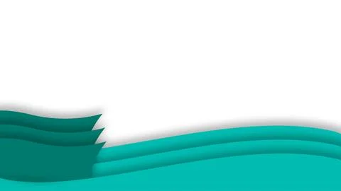Abstract Wavy Teal Green Background for Healthcare and Senior Citizens. Illustrazione stock