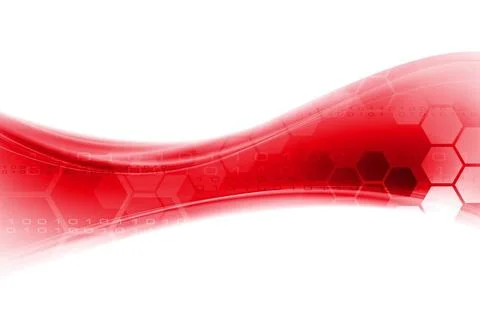 Abstract wavy technology design. Gradient mesh included. Vector background... Stockfoto's