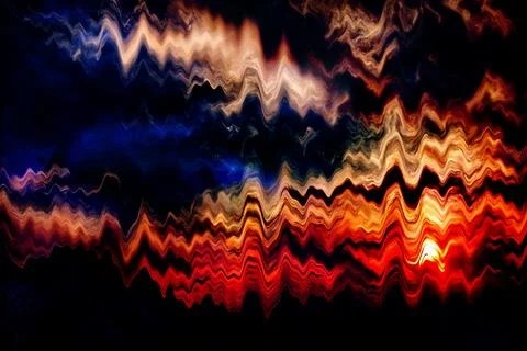 Abstract wavy texture black background. Stock Illustration