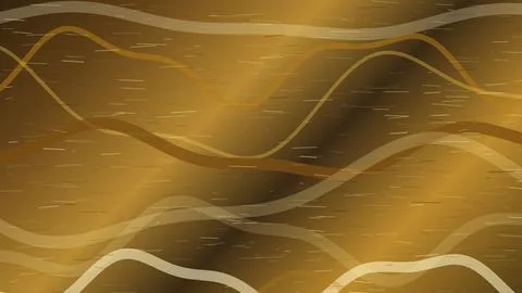 Abstract wavy texture design with gradient gold and cream tones Stock Illustration