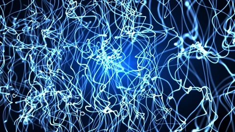 Abstract wavy texture. digital blue waves. seamless loop video 4k. Stock Footage 309141174