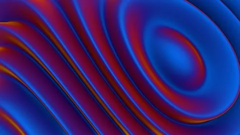 Abstract wavy texture with red and blue metallic gradients Stock-Illustration