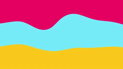 Abstract wavy transition 2d animation colorful background Stock Footage 155276222