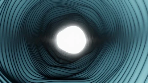 Abstract Wavy Tunnel Animation Stock Footage 340403398
