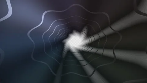 Abstract Wavy Tunnel Light Seamless Loop Stock Footage 340560652