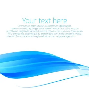 Abstract wavy vector background in blue Stock Illustration