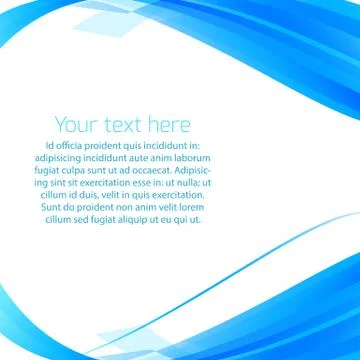 Abstract wavy vector background in blue Stock Illustration
