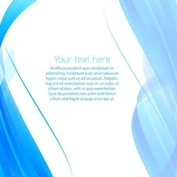 Abstract wavy vector background in blue Stock Illustration