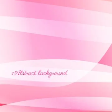 Abstract wavy vector background in pink Stock Illustration