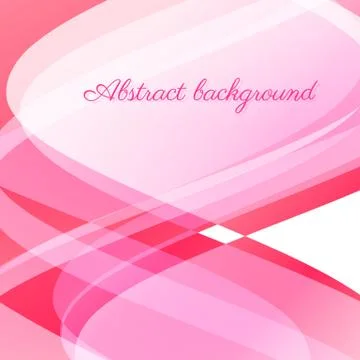 Abstract wavy vector background in pink Stock Illustration