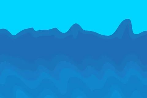 Abstract Wavy Vector Illustration on Blue Background Stock-Illustration