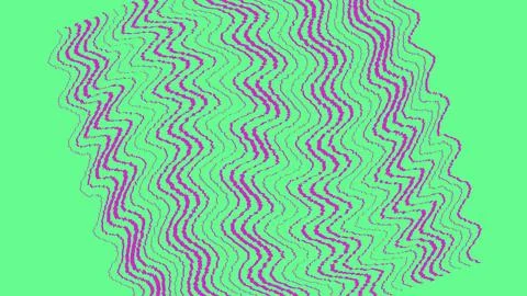 Abstract wavy vertical lines pattern on light green background Illustrazione stock