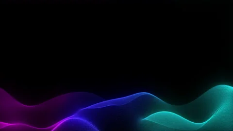 Abstract wavy vibrant lower third with copy space Stock Footage 268003570