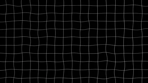 Abstract Wavy White Grid Distortion on Black Background Stock-Footage 330125107