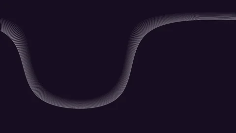 Abstract Wavy White Threads Flowing 4K Seamless Loop Background Vidéo 333613136