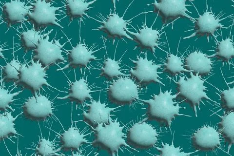 Abstract Wax Blots Seamless Pattern 3D Illustration Background Иллюстрация