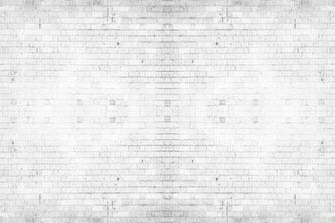 Abstract weathered texture stained old stucco light gray. White brick wall ba Stock Photos