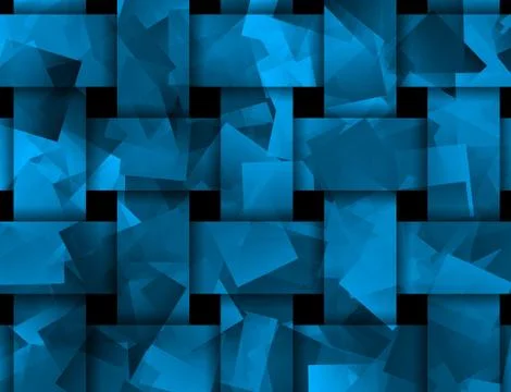 Abstract weaved texture in blue Illustrazione stock