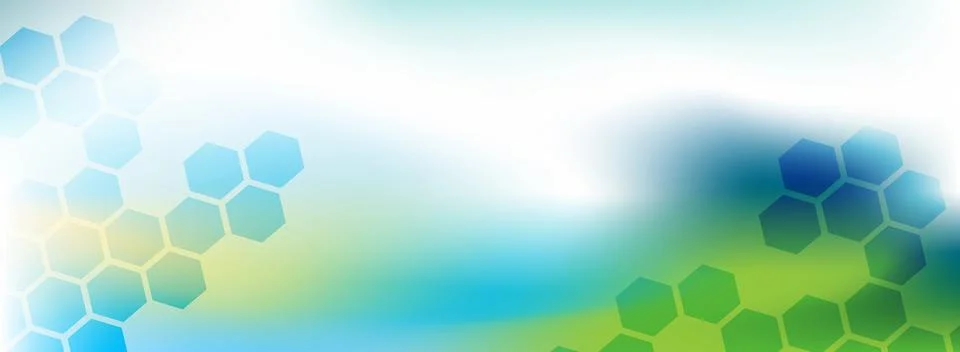 Abstract web background  banner template, Hexagon shapes Stock Illustration