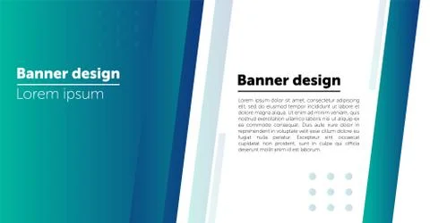 Abstract Web banner design background or header Templates. Stock Illustration