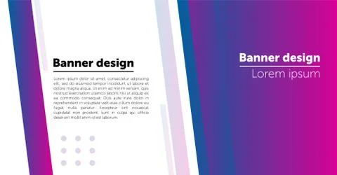 Abstract Web banner design background or header Templates. Stock Illustration