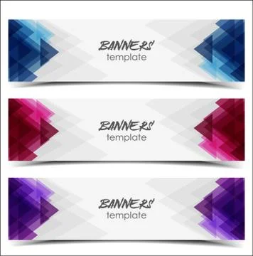 Abstract web banner Stock Illustration