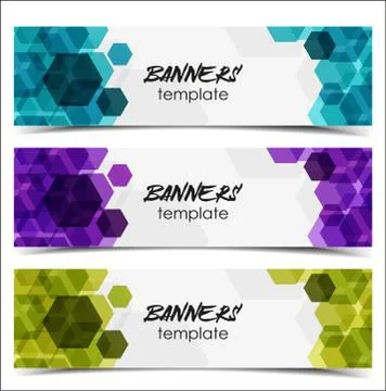 Abstract web banner Stock Illustration