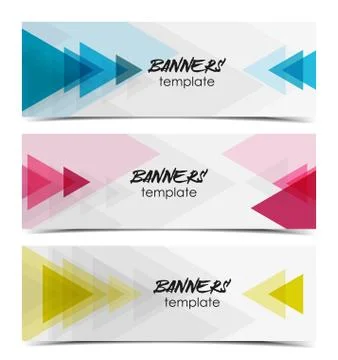 Abstract web banner Stock Illustration