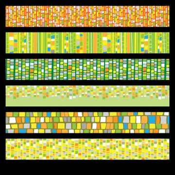 Abstract web banner set Stock Illustration