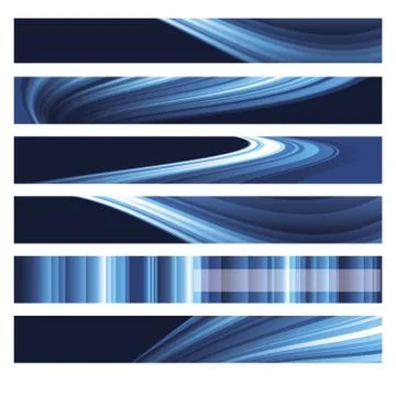 Abstract web banner set Stock Illustration