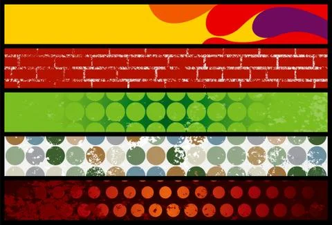 Abstract web banners 스톡 일러스트