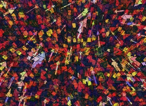 Abstract web of chaotic information media symbol Stock Illustration